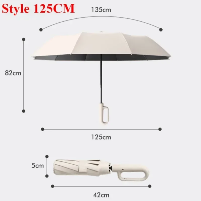 Premium Extra Large Wind & Rain Resistant Dual-Purpose Automatic Umbrella
