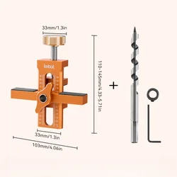 Adjustable Aluminum Alloy Cabinet Door Mounting and Positioning Jig Tool (C)