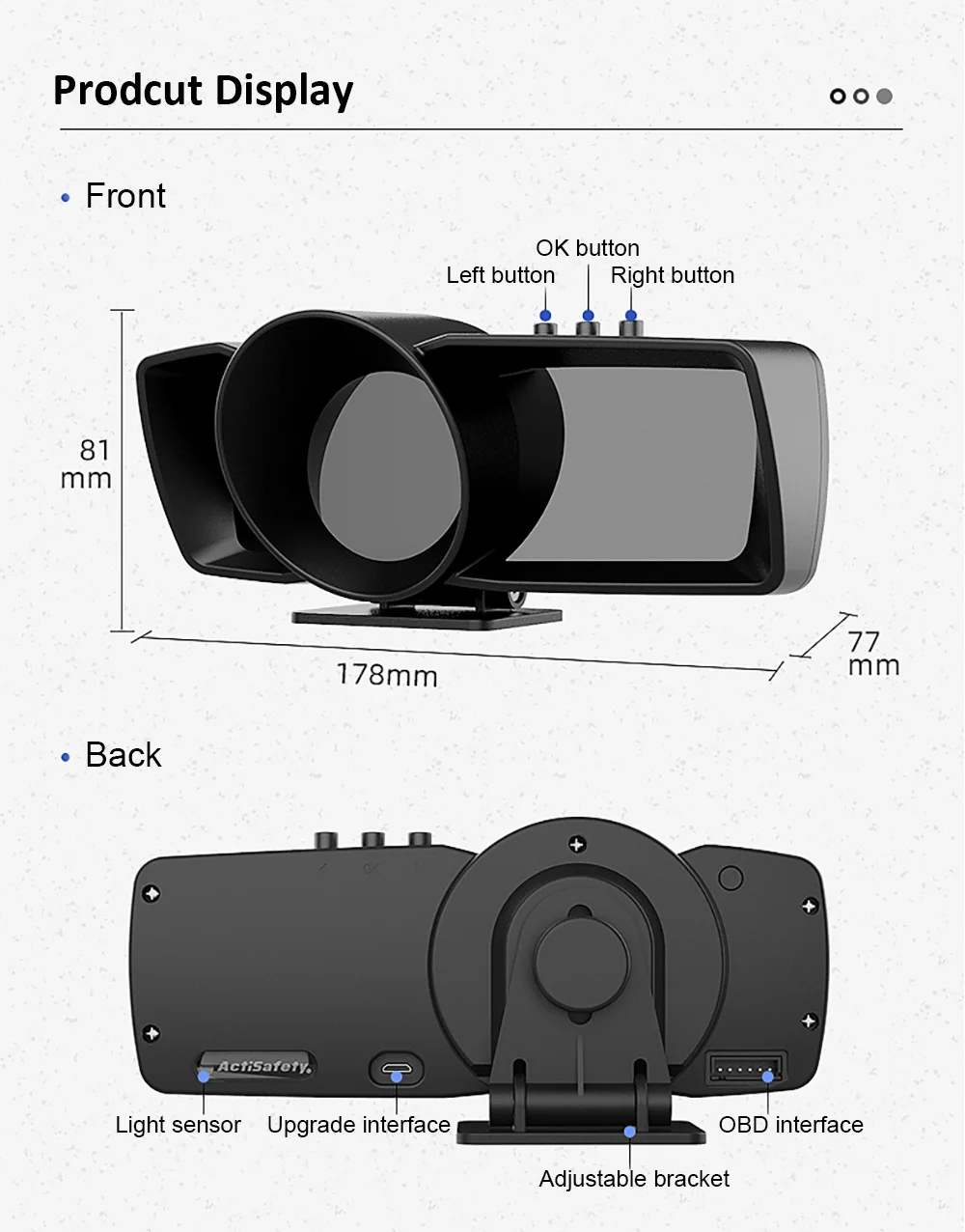 HUD  ÷, OBD LCD ,  ǻ, HD GPS, Beidou Turbo A600 AP-7