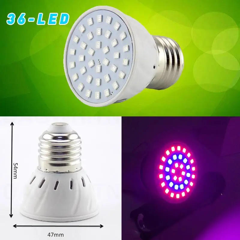 Description Picture 3 of item3 Head 36 54 72 LED  plant flower lamp growing light for indoor green house tent growbox hydro flower room growing lights U26