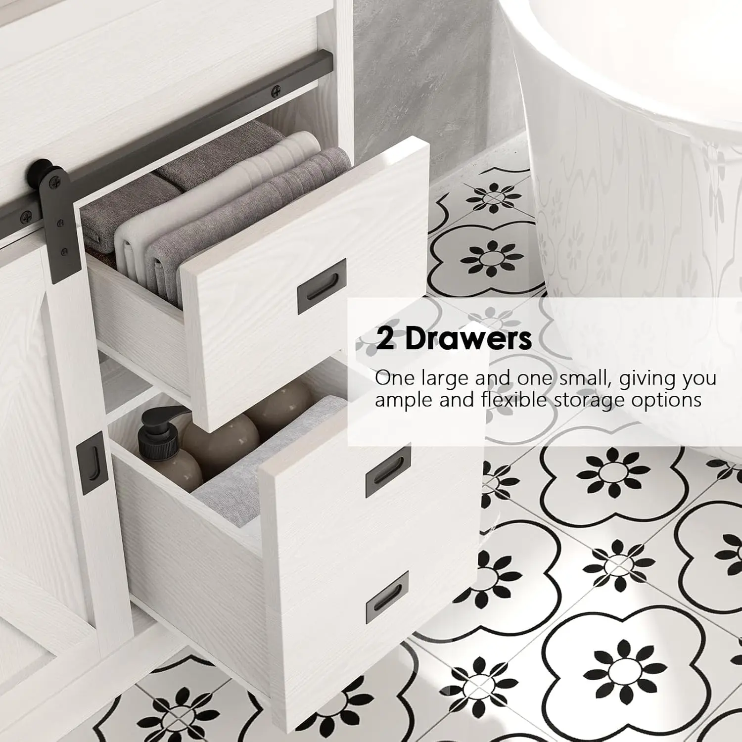 Farmhouse Vanity with Sink 5