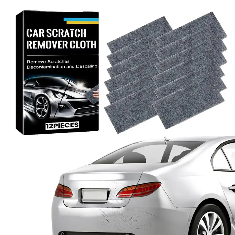 

Nano Sparkle Cloth Magic Car Scratch Repair Cloth Car Metal Surface Polishing Cloth 12PCS Advanced Nanotechnology Cloth For Car