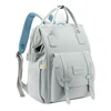 Baby Nappy Bag Mummy Bag Backpack Waterproof Storage Handbag Outdoor Travel Mommy Maternity Bag For Baby Stuff 2 Layer Gray 5