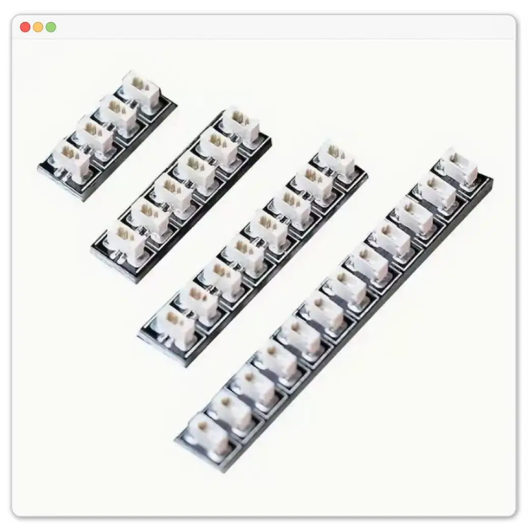 5pcs 0.8mm 2 Pin Expansion Board Sockets for LED Light Kits, Compatible with Lego Blocks Models, DIY Building Blocks Accessories