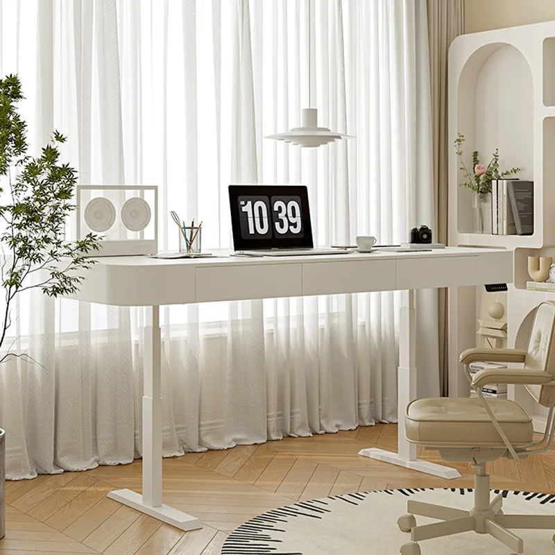 

Luxury Modern Office Desk Corner Storage Adjustable Nordic Study Table Console Executive Escritorios De Oficina Office Furniture