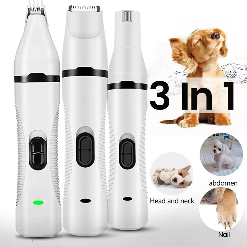 

3 in 1 Petgrooming for Dog trimmer nail-feed paddles