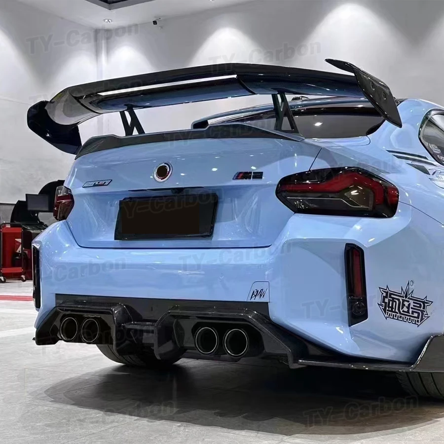 BMW用カーボンファイバーリアスポイラー,トランクリップ用リア