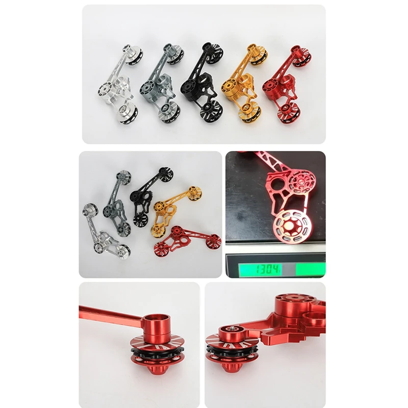 Brompton 체인 텐셔너 가이드 휠 장력 장치, 알루미늄 합금 체인 장력 어댑터, 2-3 단 업그레이드