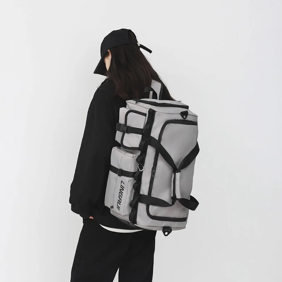 Large Capacity Portable Travel Bag Korean Version Luxurious Black One Shoulder Crossbody Bag For Men And Women's Business Travel