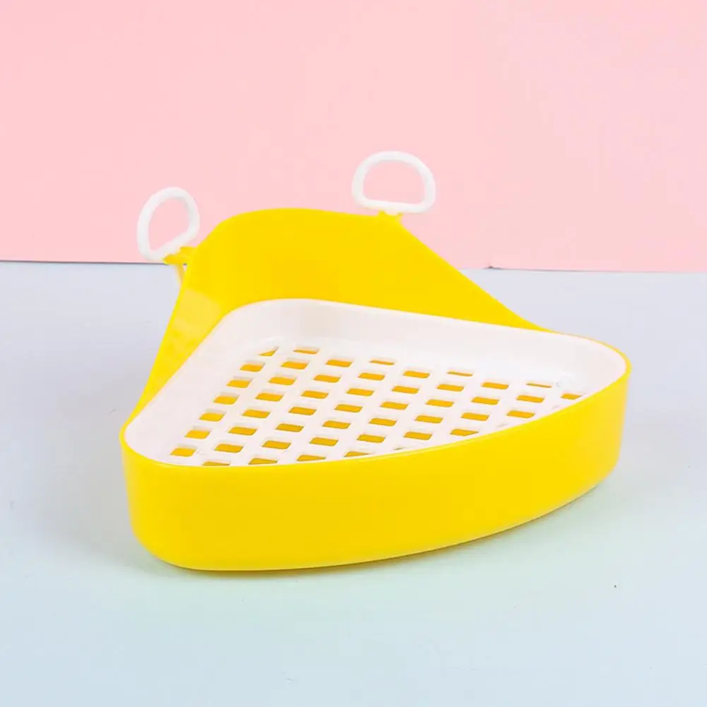 

Large-area Urine Collection Pet Toilet Detachable Triangular Hollow Small Pet Toilet Ideal for Ferrets for Dragon for Cage