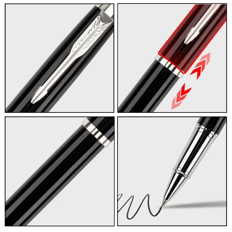 Elegant Signature Metal Gel Pen with Clip - Perfect Business Gift