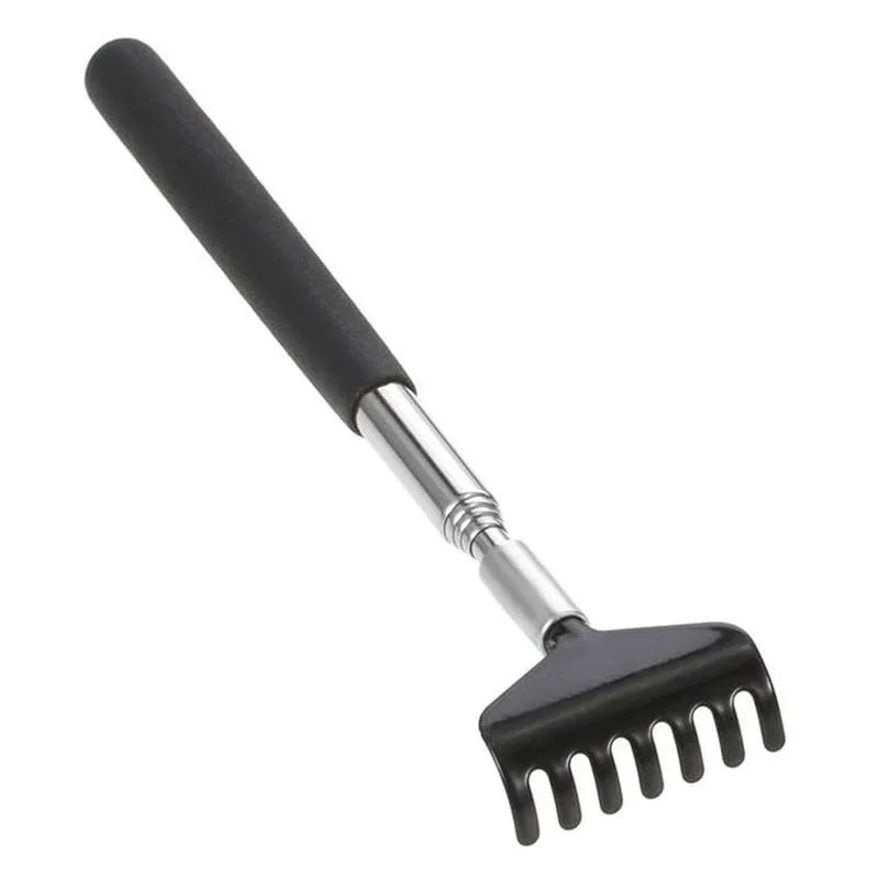Back scratchers Telescopic Back Scratcher Scratching Massager Metal Stainless Steel Tool with Carrying Bag