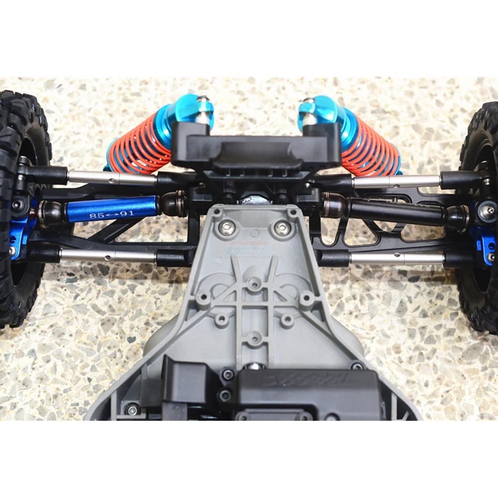 GPM Maillons de Cambrure Métal pour Traxxas 1/10 4X4 VXL (Noir)