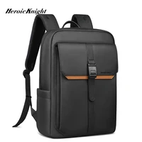 Heroic Knight Business Laptop Backpack 15.6" Men Waterproof Fashion Magnetic Flap Travel Backpack Trekking Casual Backpack Black 1