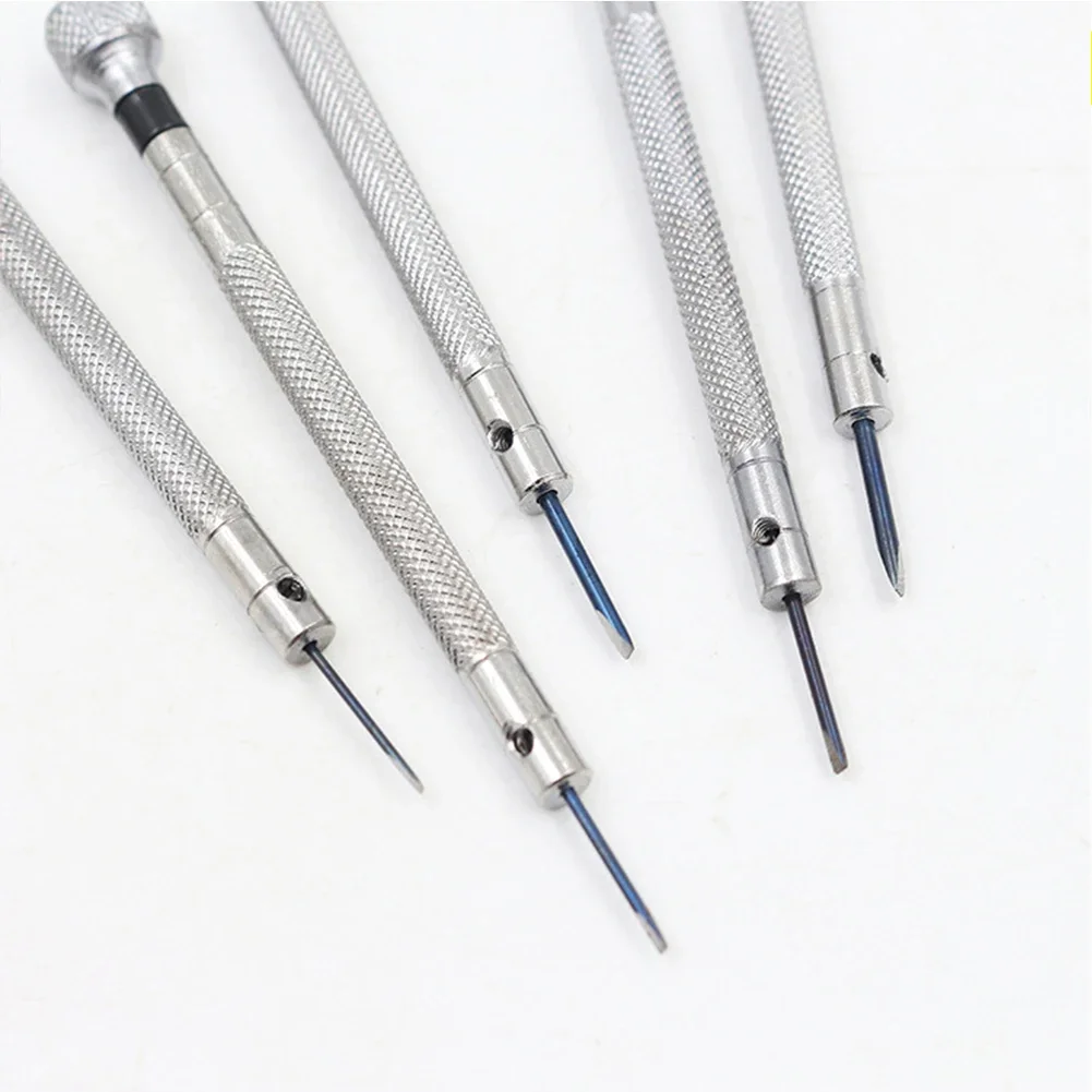 정밀 미니 소형 스크루 드라이버 세트, 전자 장난감 컴퓨터 시계 수리용 소형 스크루 드라이버 세트, 5 개