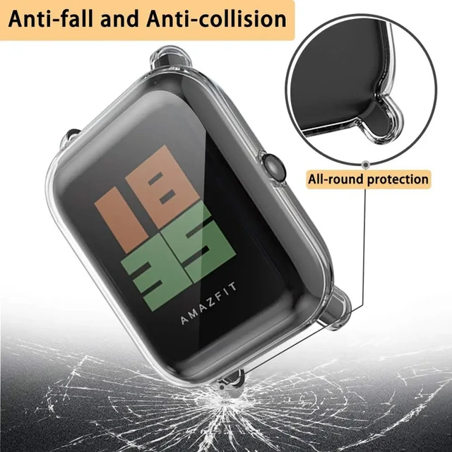 Clear Strap for xiaomi amazfit bip s u pro smart watch band Correa Plastic  bracelet for amazfit gts gts2 mini gts2e wristband