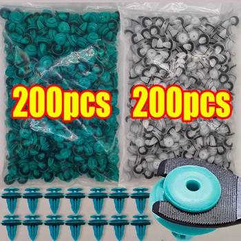 10/300PCS Auto Door Panel Clip with Seal Ring Auto Fastener Rivet Bumper Clip Retainer Car Interior Retaining Accessories 1