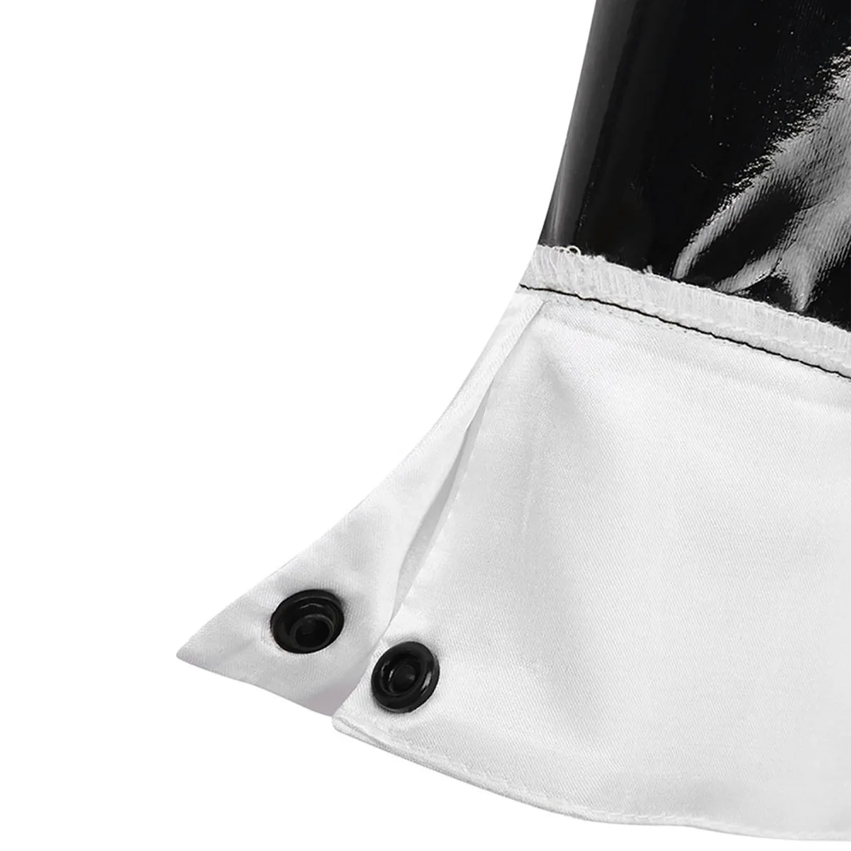 S-5XL Long Sleeve Turn-down Collar Wet Look PVC Vestido Shiny Faux PU Leather Dress Tights Package Hip Minifalda Sexy Miniskirt