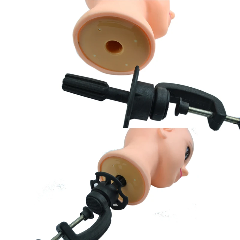 Adjustable Wig Stand Table Clamp Training Mannequin Head Holder Plastic Wig Head Stand Hair Accessory Tools wig stand wig stand holder mannequin head holder