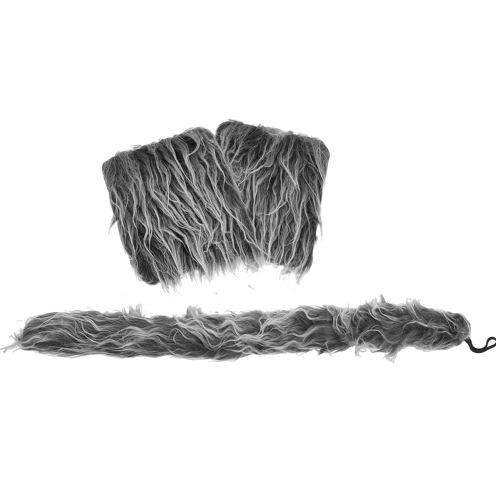 

Cosplay Supplies Decorative Gloves Tail Prop Halloween Costumes Hairy Wolf Party Photo Props Outfit