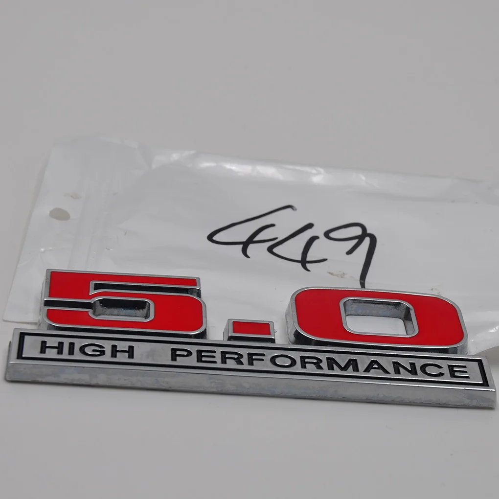 Sostituzione Per Ford 5.0 Ad Alte Prestazioni Mustang Gt 500 Focus Mondeo Fiesta Car Sticker Emblem Trunk Badge Decal