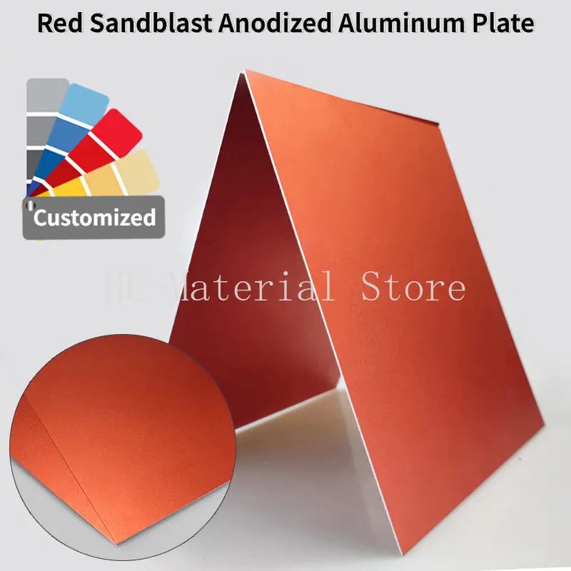 

Толстая анодированная пластина из алюминиевого сплава с красной пескоструйной обработкой 0,8/1/1/2/1/5/2 мм, 5052X10 0/200x20 0/200x30 0/300x300 мм