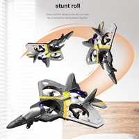 RC Airplane 2.4GHz 6CH EPP RC Plane 4 Motor RC Aircraft Toys for Adult Kids with Function Gravity Sensing Stunt Roll Cool Light 2