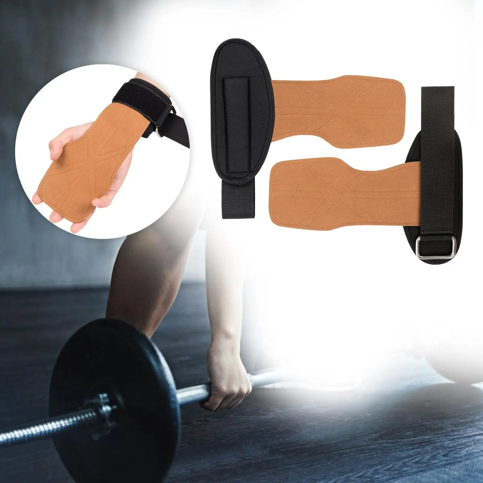 Lifting Wrist Support Wraps Weightlifting Gloves Breathable Wear Resistance Hand