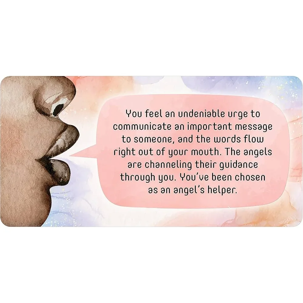 10.5*6cm 40 Message Cards Angel Connections Present Visual Images of An Angel Sign with Messages To Receive Angel’s Blessing 5
