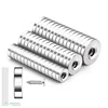 10x5-M3/12x5-M3/15x3-M4 Hole Strong Countersunk Round  Neodymim Imans Powerful Rare Earth Permanent Fridge Magnts with hole 3