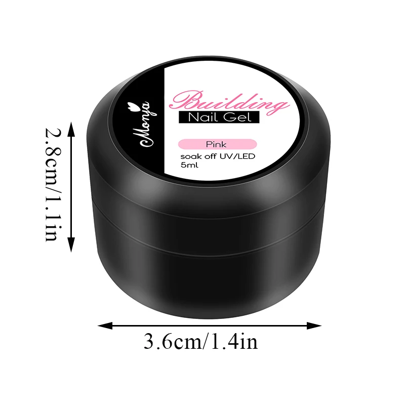 5ml Nail Extend Gel Solid Construction Gel Quick Extension Of Nail Non-stick Hand Solid Gel Carving Shaping Nail Art Supplies