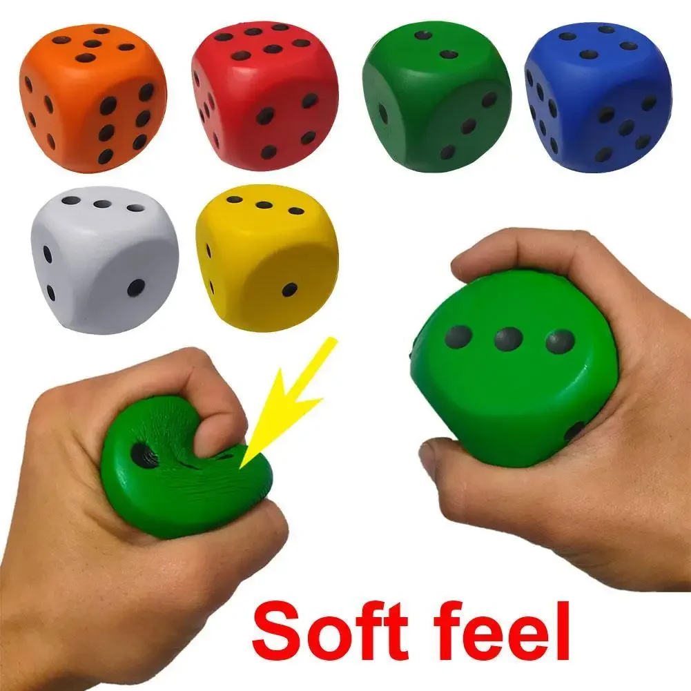 6cm Large Foam Dices Soft Six Sided Dices Kids Counting Toy Learning Aids For Class Board Game Classroom Math Teaching game dice dice set acrylic dice
