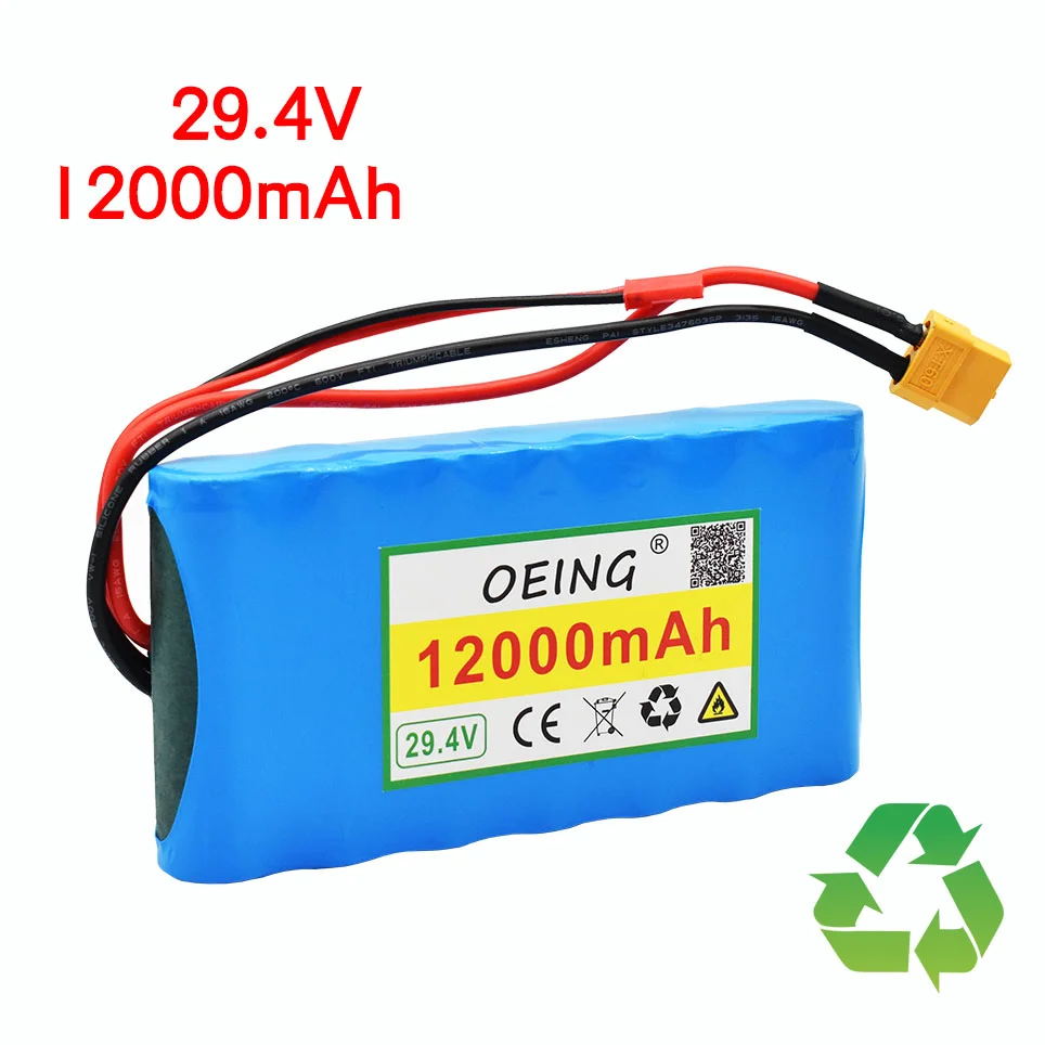 New 29v 12ah 7s1p 29.4v 12000mah Lithiumion Battery Pack For Small