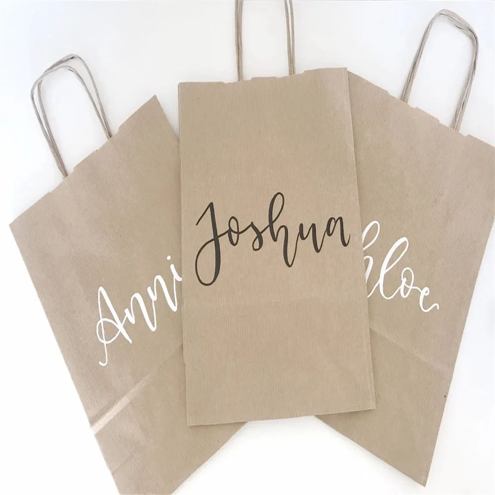 

Personalized 12pcs Groomsman Gift Bag, Wedding Gift Bag,Baby shower bag Bridesmaid Bachelorette Party Gift Bags, Birthday Bags
