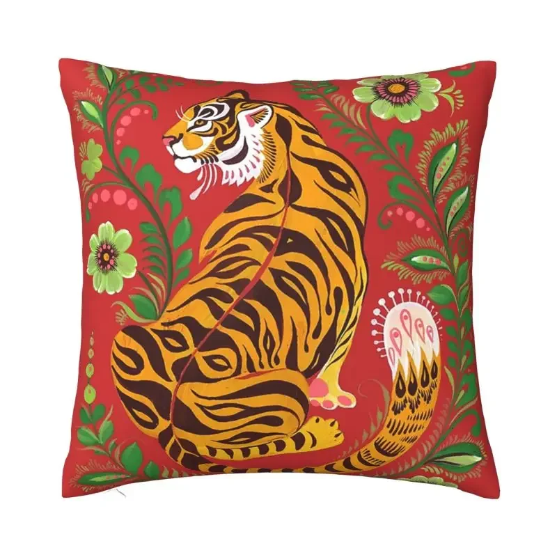 

2022 Tiger Head Printed Cushion Cover 45x45cm Pillows Decorative Animals Tiger Pillow Cover Home Decor Pillowcase For Couch