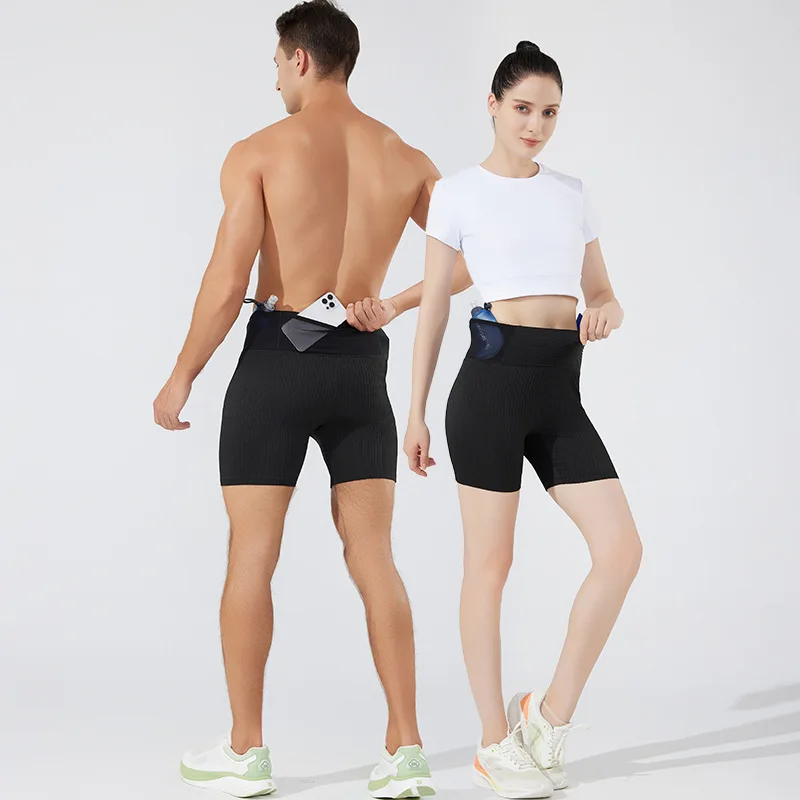 Compression Shorts Gym Man Double Deck Sports Fitness Shorts Male Sportswear Women Yoga Workout Marathon Sporty Running Bodybuilding Shorts