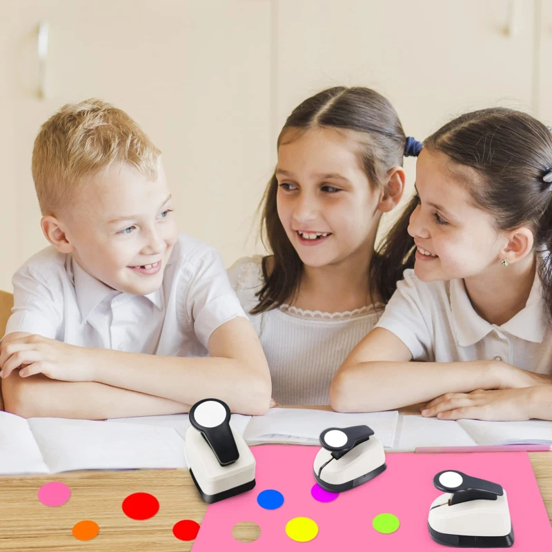 Circular Embossing Machine Children's Labor-saving Punching Machines Handmade Diy Circular Flower Planter 9/16/25/38/50mm