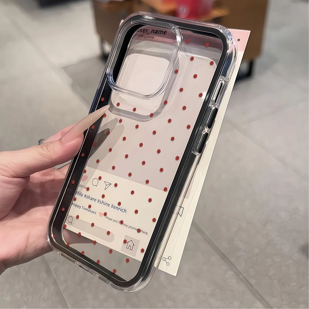 Minimalist Polka Dots Soft Phone Case