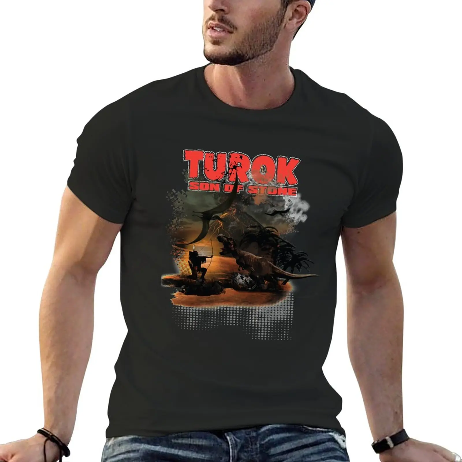 

Turok Son Of Stone Comic Book Classic T-Shirt oversized blanks clothes for men