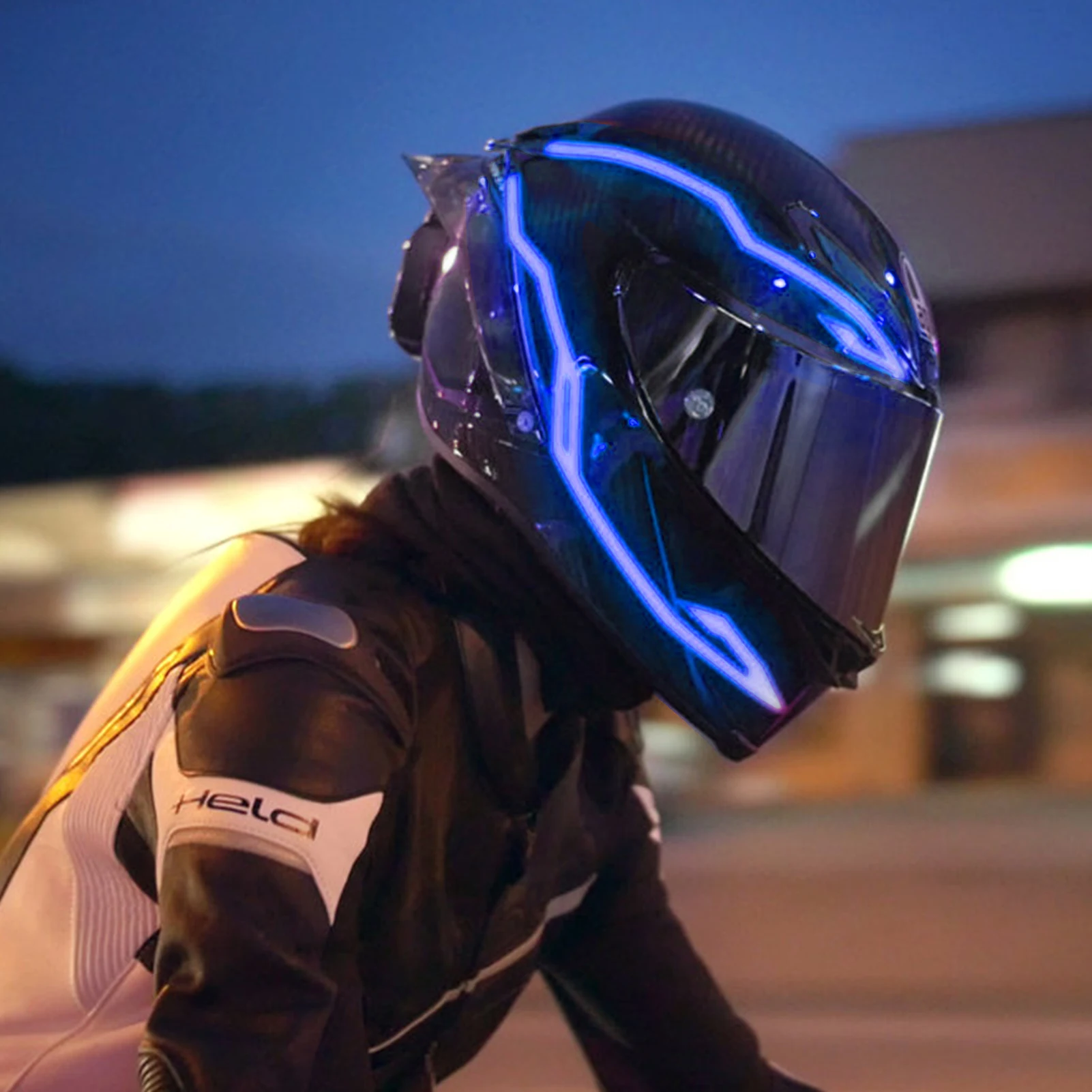 Tiras Led Luz Led Para Casco Moto Conduccion Nocturna Luz Led Para