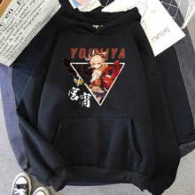 

Genshin Impact Sweatshirts Naganohara Yoimiya Hoodies Women Oversized Hoody Hot Game Cosplay Costumes Girls' Pullovers Sudaderas