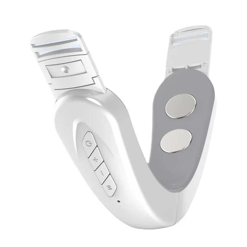 EMS V-Face Lift Beauty Device Remove Double Chin LED Light Therapy Face Slimming Massager V Shape Lift Device Voice Prompt