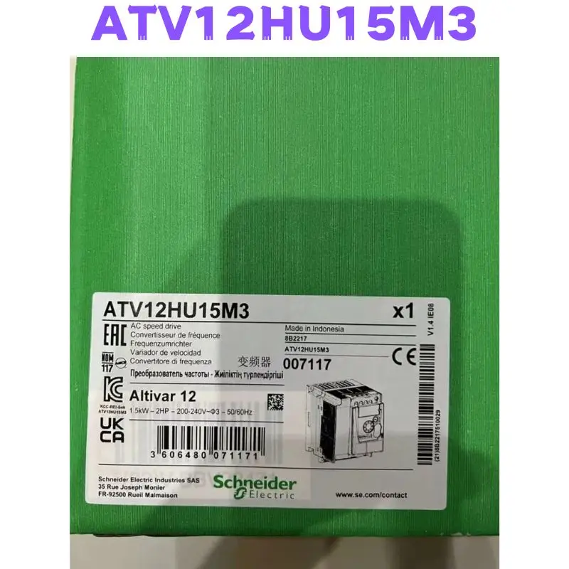 

Совершенно новый и оригинальный преобразователь частоты ATV12HU15M3