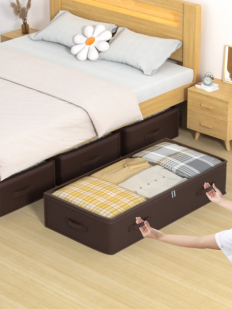 1PC large capacity storage bag under bed Foldable quilt storage bag Bedroom closet Bedroom organizer bag under bed storage bag 3