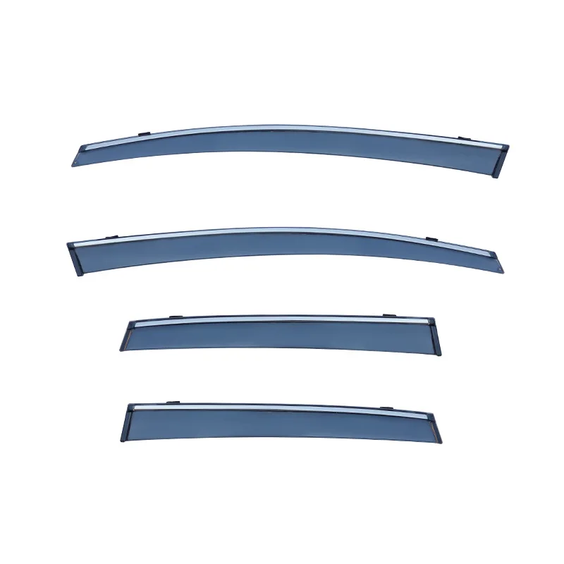 For HONDA FIT Jazz 2008-2013 Accessories Side Window Visors Car Rain Shield Deflectors Awning Trim Cover Window Rain Guards