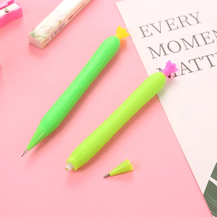 

Забавные канцелярские принадлежности Kawaii, школьные принадлежности, автоматический карандаш для фруктов и мультфильмов, механический карандаш для овощей, 2 шт.