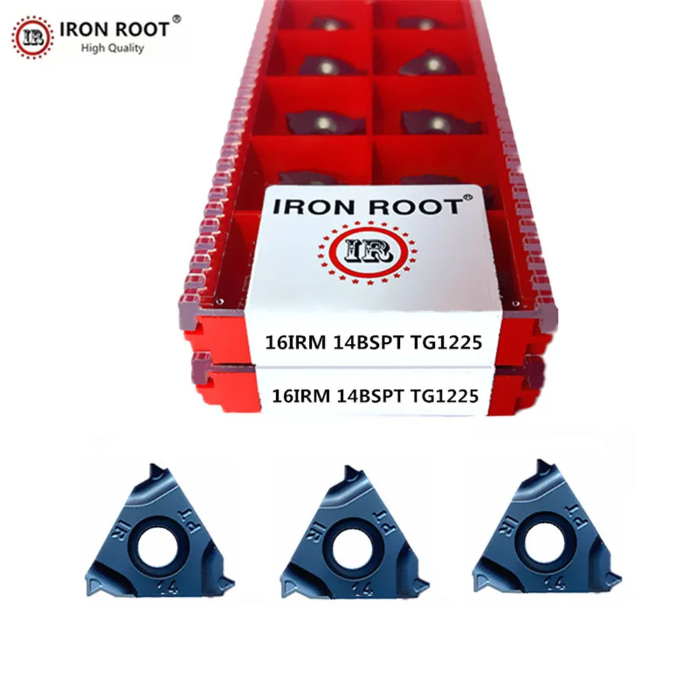 

IRON ROOT 16IRM 11NPT, 14NPT,14BSPT,16ERM 11NPT,16ERM 14NPT TG1225 CNC metal lathe turning thread carbide insert For SER SEL
