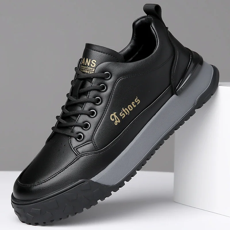 

Italian Men Lightweight Outdoor Sneakers Comfy Breathable Casual Leather Shoe All-Match Antiskid Running Tenis Flats Oxford Shoe