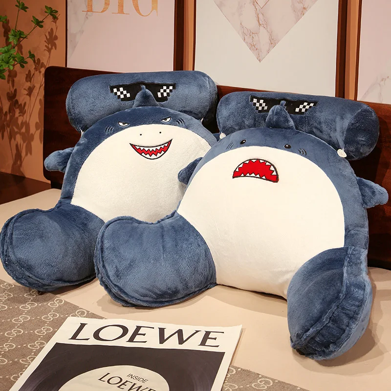 

Shark marine animal plush filling cushion fabric for lazy sofa cushion comfortable soft PP cotton filling full home birthday gif