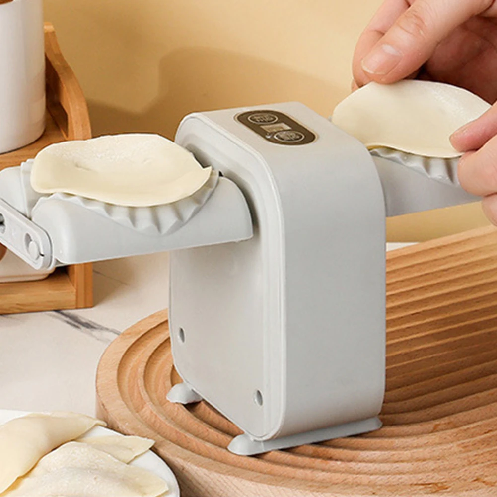 Description Picture 6 of itemAutomatic Dumpling Maker Press Household Double Head Wrapper Dumpling Pastry Making Empanadas Pierogi Kitchen Tool